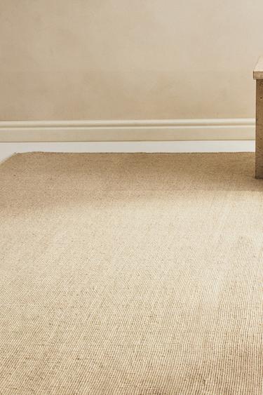 WAVY LINE WOOL RUG - Sand by Zara