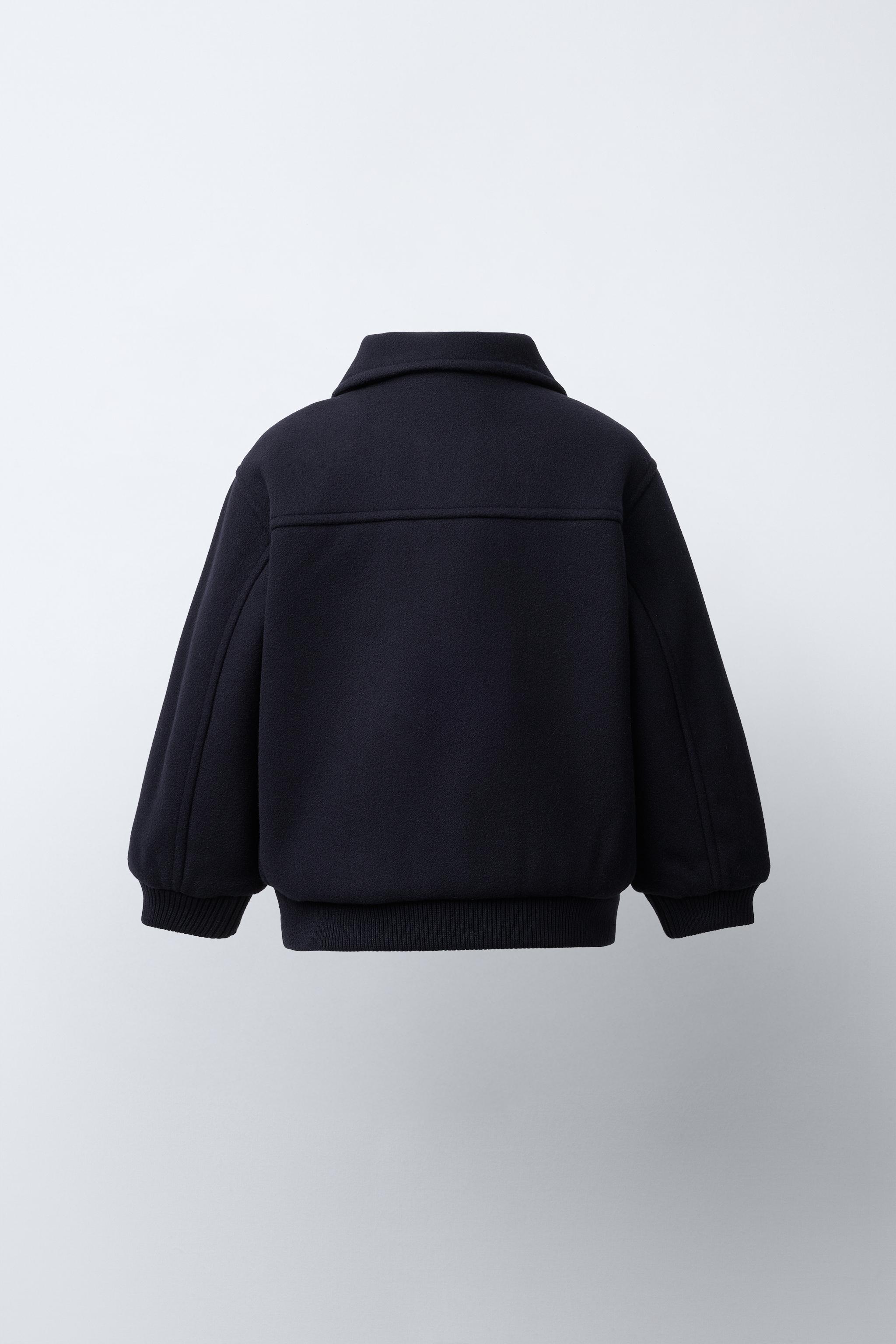 パッチポケット布地コート - ネイビーブルー | ZARA Japan / 日本