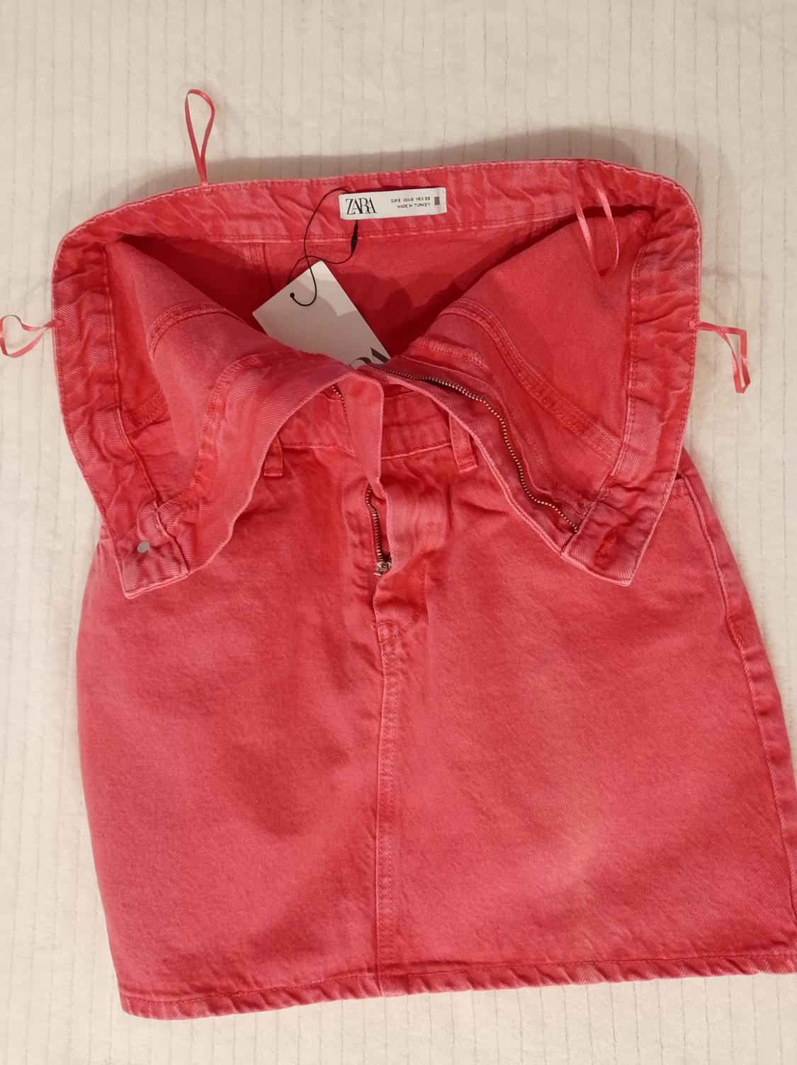Z1975 STRAPLESS DENIM DRESS - Image 3