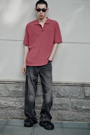 BAGGY JEANS WITH SEAM DETAIL - Black by Zara