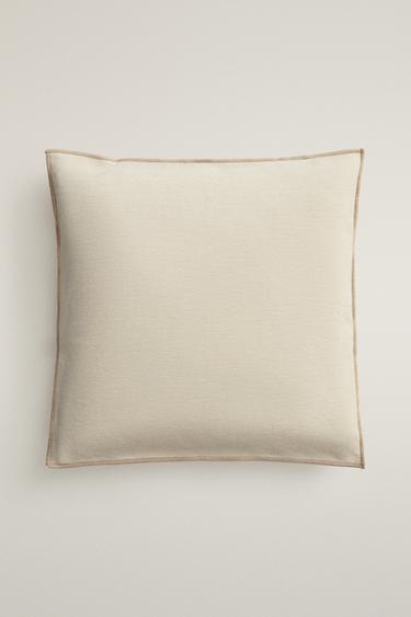 CHENILLE THROW PILLOW COVER — Ecru 2