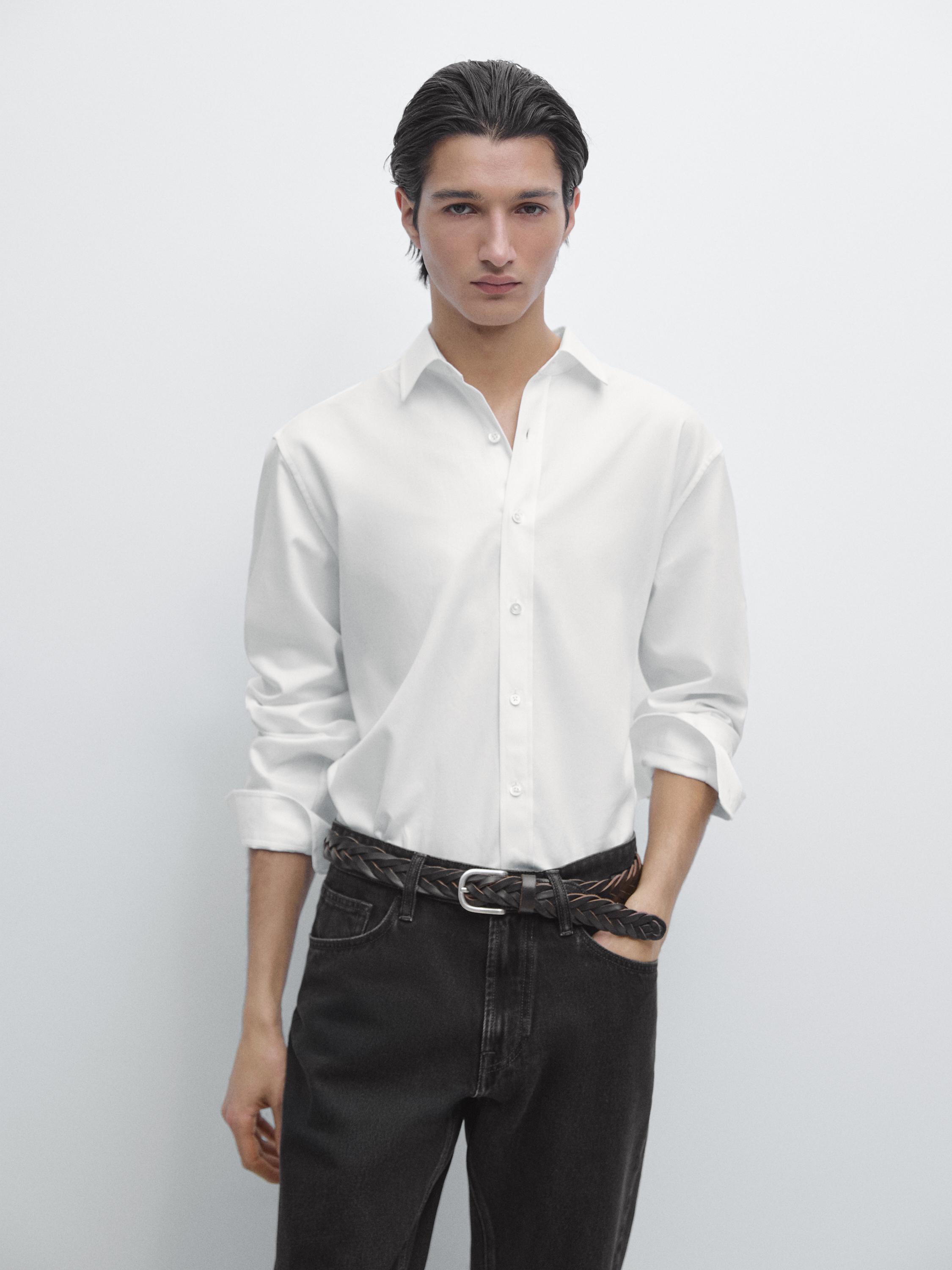 Chemise slim 100 % coton