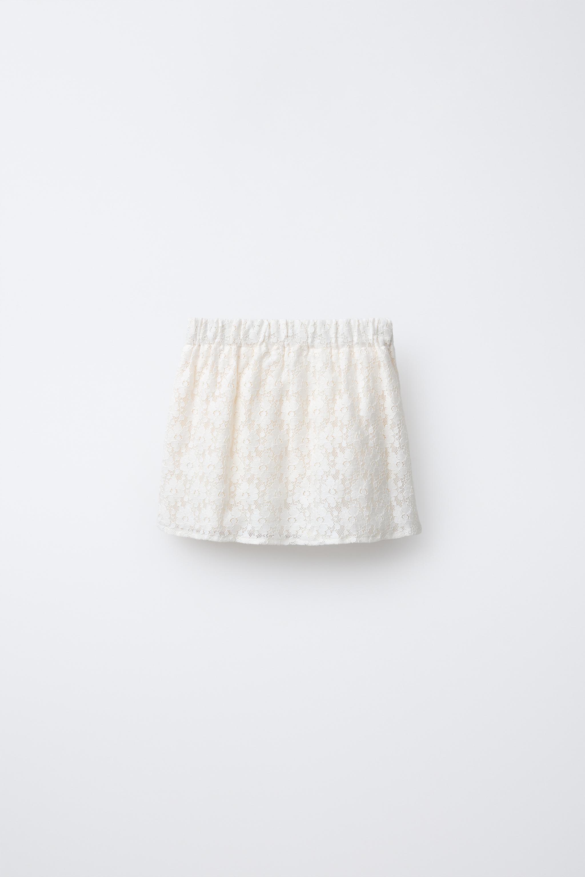 JUPE DENTELLE DRAPÉE