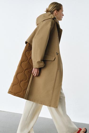 PARKA COMBINÉE ZW COLLECTION - Beige de Zara - Image 3