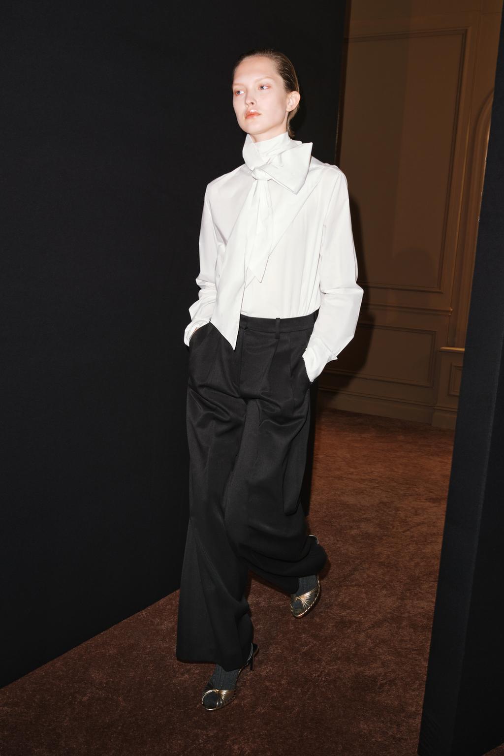 ZW COLLECTION POPLIN SHIRT WITH BOW