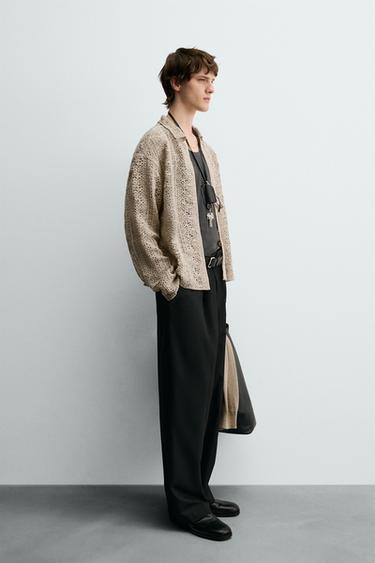 SURCHEMISE STRUCTURE CROCHET - Sable de Zara - Image 3