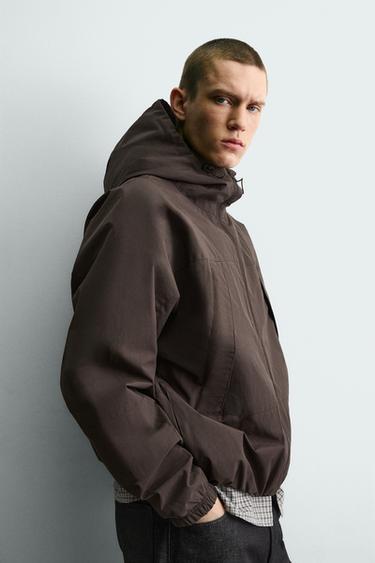 BLOUSON TECHNIQUE DÉPERLANT COMBINÉ POLAIRE - Marron de Zara - Image 5