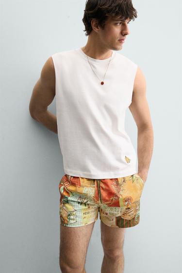STREET PRINT MEDIUM SWIM SHORTS - various by Zara - Image 4