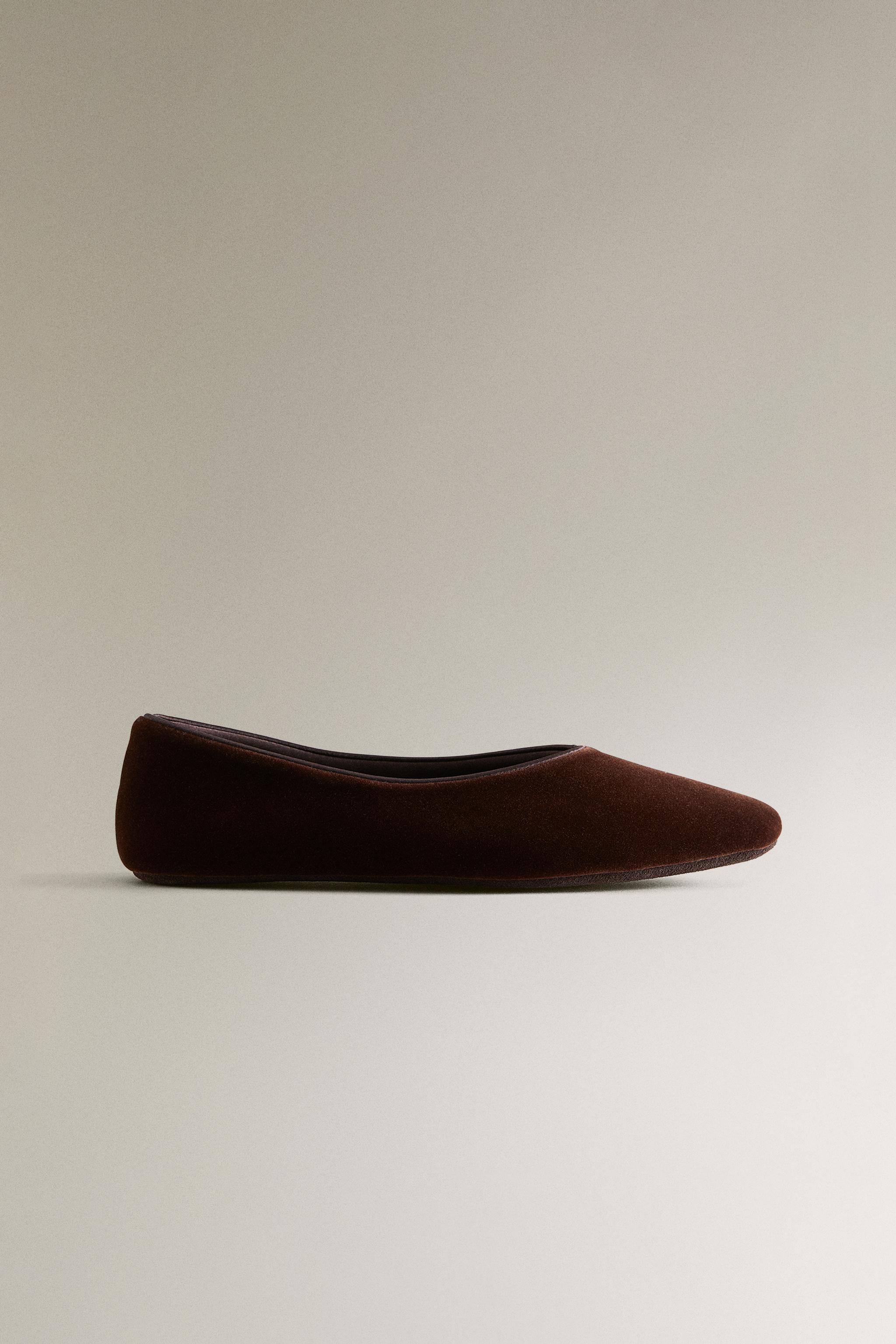 ◆OTZ SHOES◆ Tulear Velvet Flats FLOTDF3W05 Songbird_CrystalVelvet_Black_F