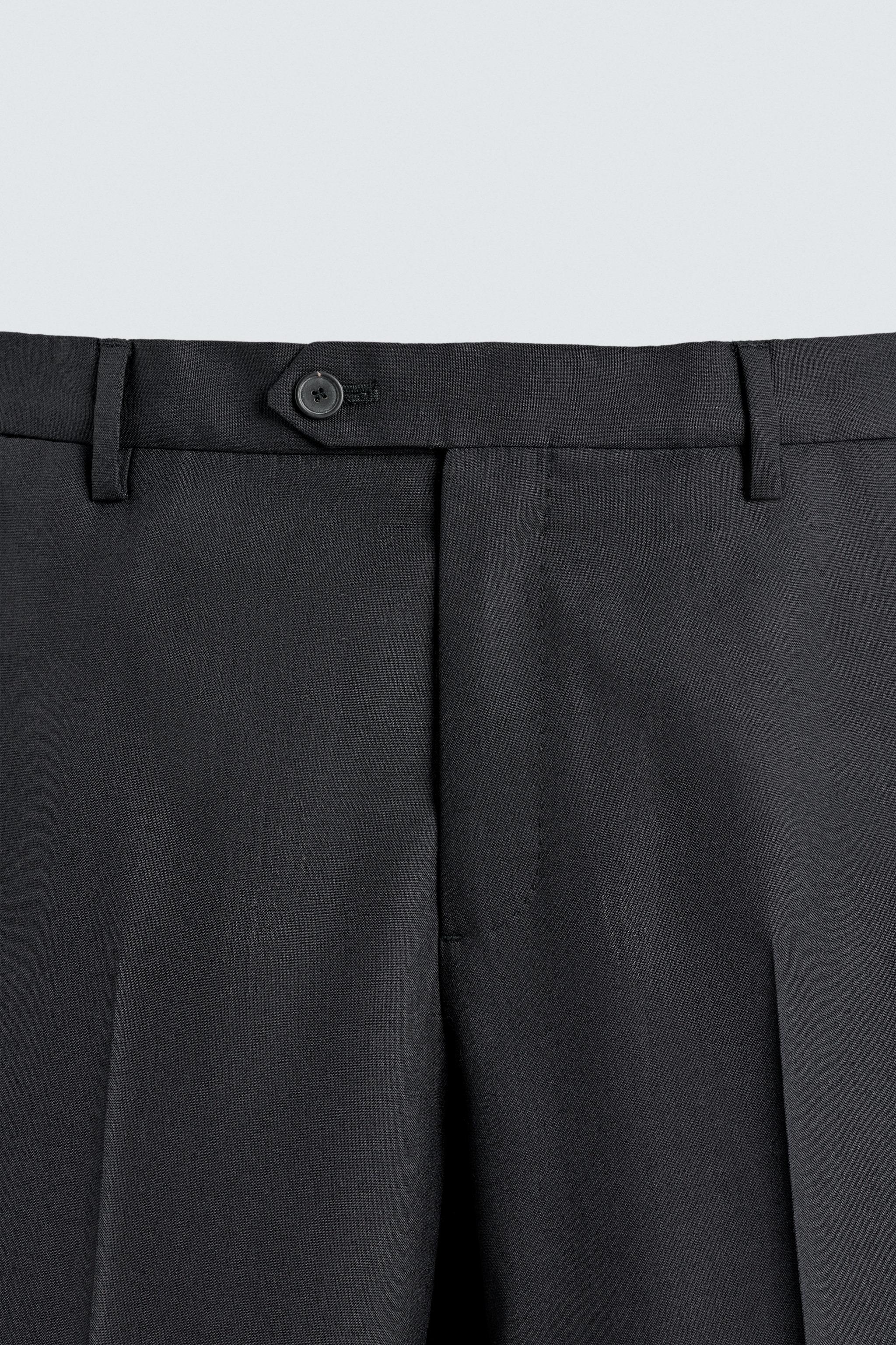 PANTALON DE COSTUME 100% LAINE