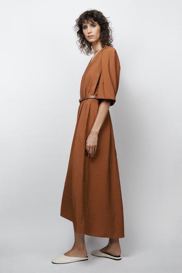 ROBE MI-LONGUE STRUCTURÉE ZW COLLECTION LIMITED EDITION - Tuile de Zara - Image 1