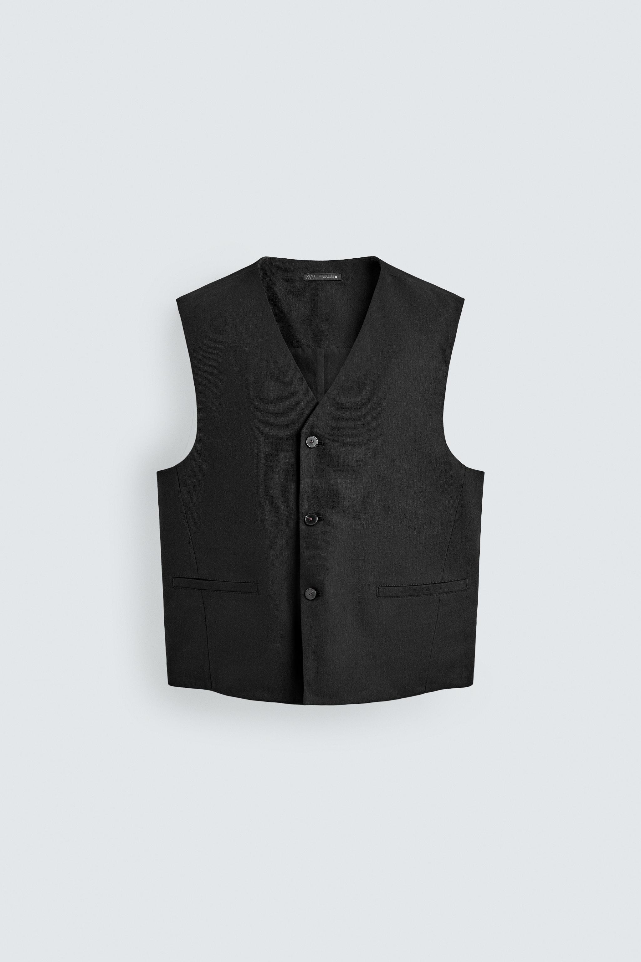 GILET LIN - LAINE