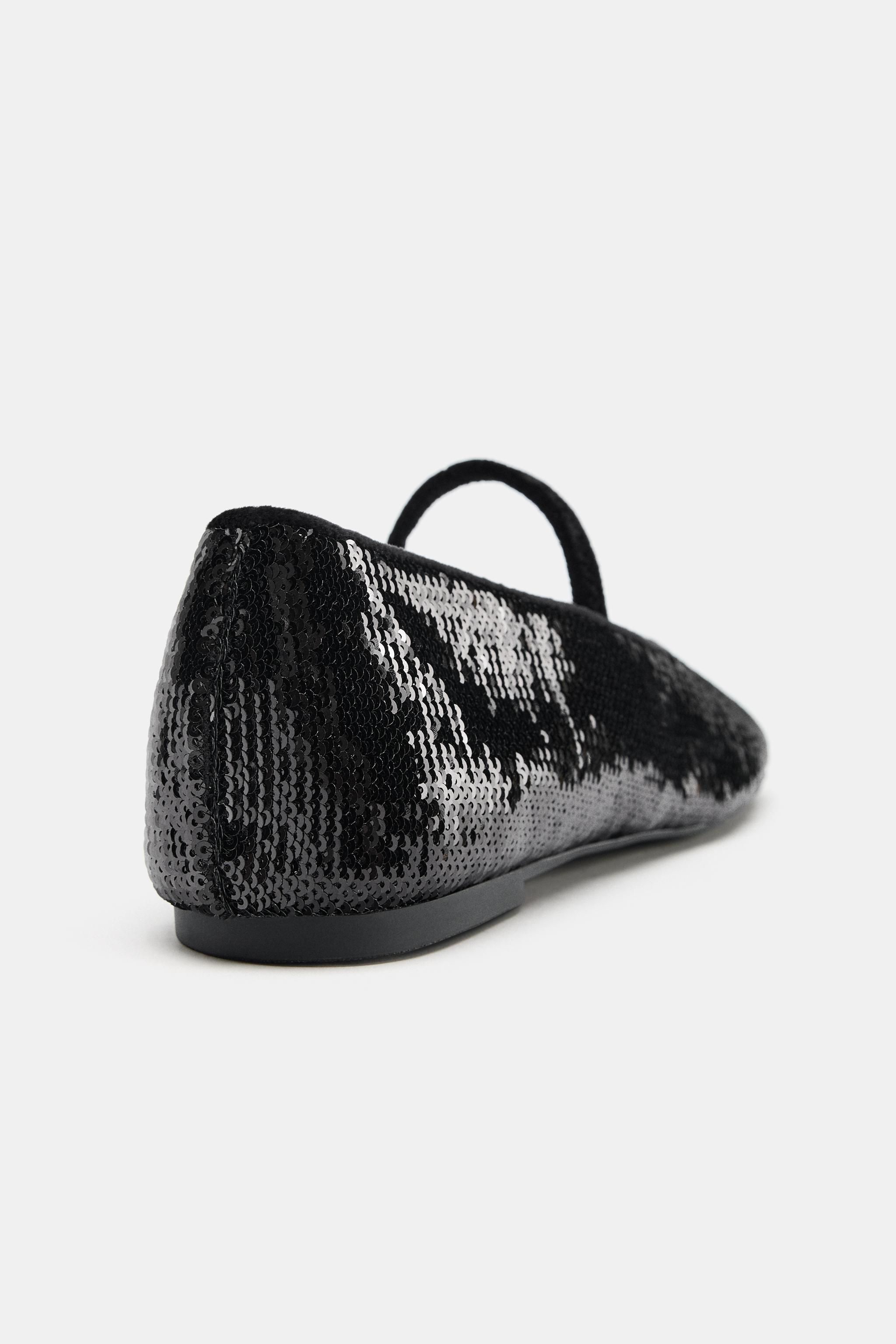 SEQUIN BALLET FLATS