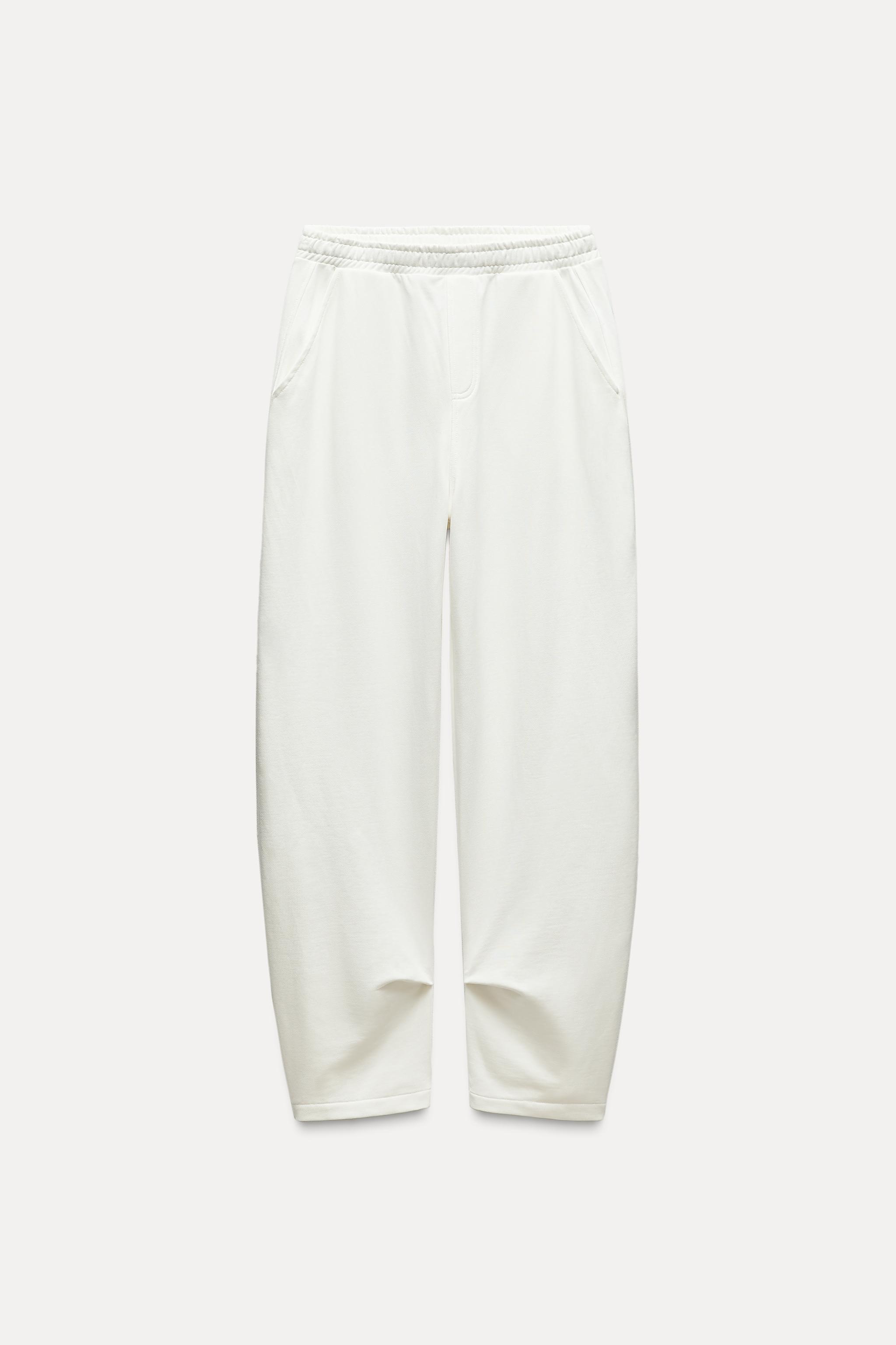 White zara joggers hotsell