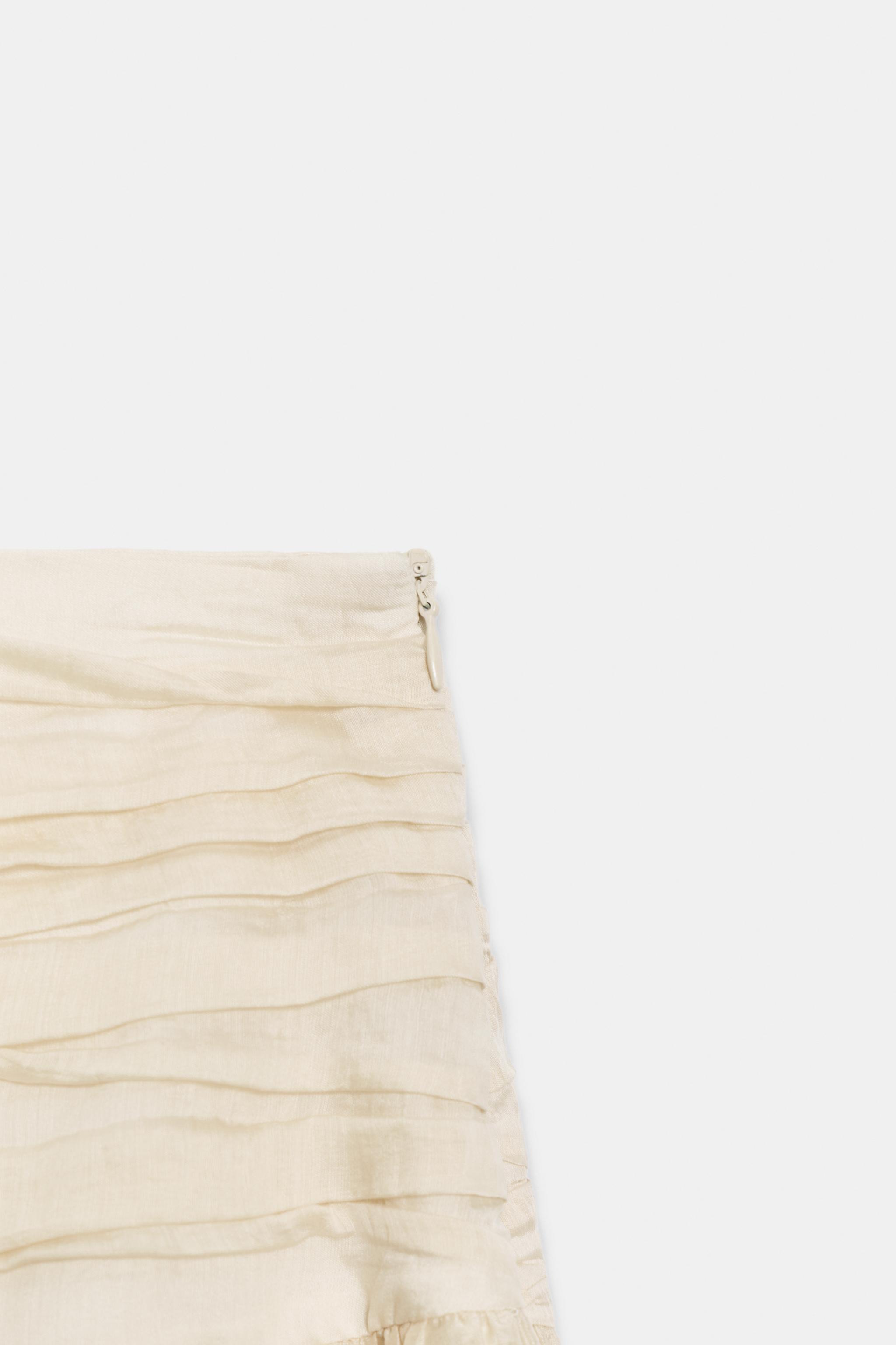 ZW COLLECTION DRAPED MIDI SKIRT