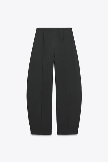 HIGH-WAIST BALLOON TROUSERS - Black by Zara - Image 5