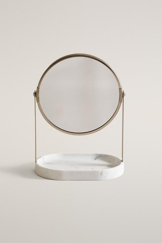 MIROIR COIFFEUSE EFFET MARBRE - Gris de Zara - Image 0