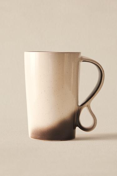 OMBRÉ STONEWARE MUG X COLLAGERIE - Brown / Ecru by Zara - Image 5