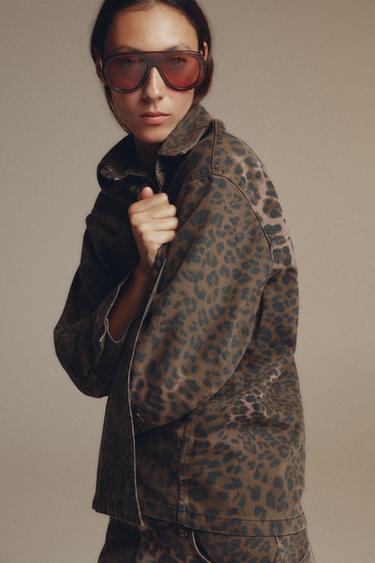 CAZADORA ESTAMPADO ANIMAL ZW COLLECTION - Leopardo de Zara