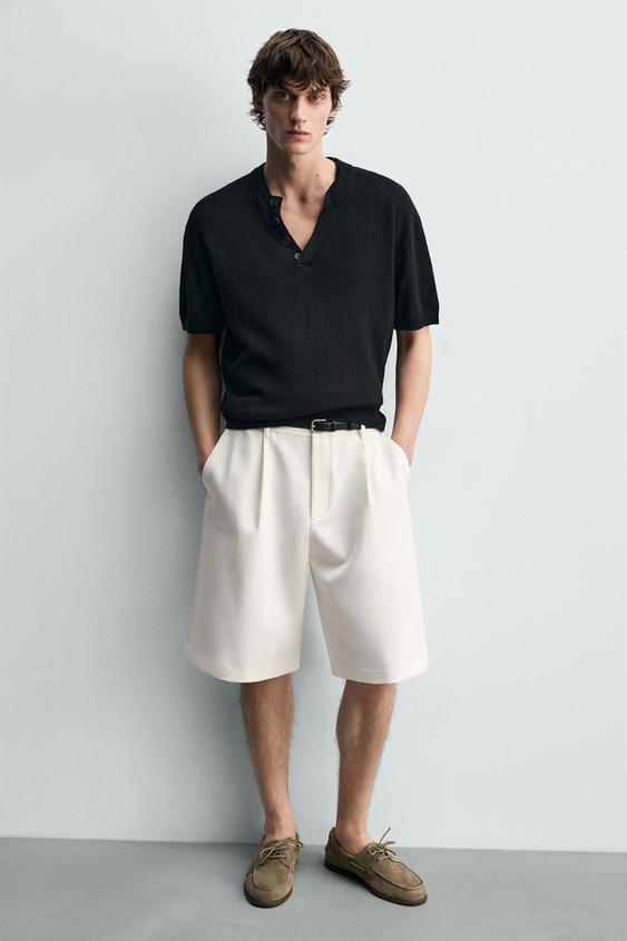 ZAPATO NÁUTICO PIEL CASUAL - Gris Topo de Zara - Imagen 0