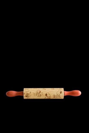 TEIGROLLER HOLZ RELIEF KINDER PEANUTS™ - Braun von Zara - Bild 0