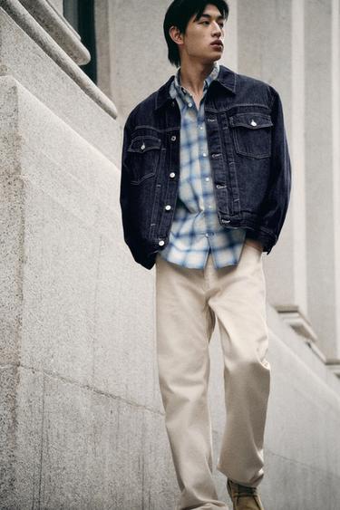 OVERSIZED FIT DENIM JACKET - Indigo by Zara