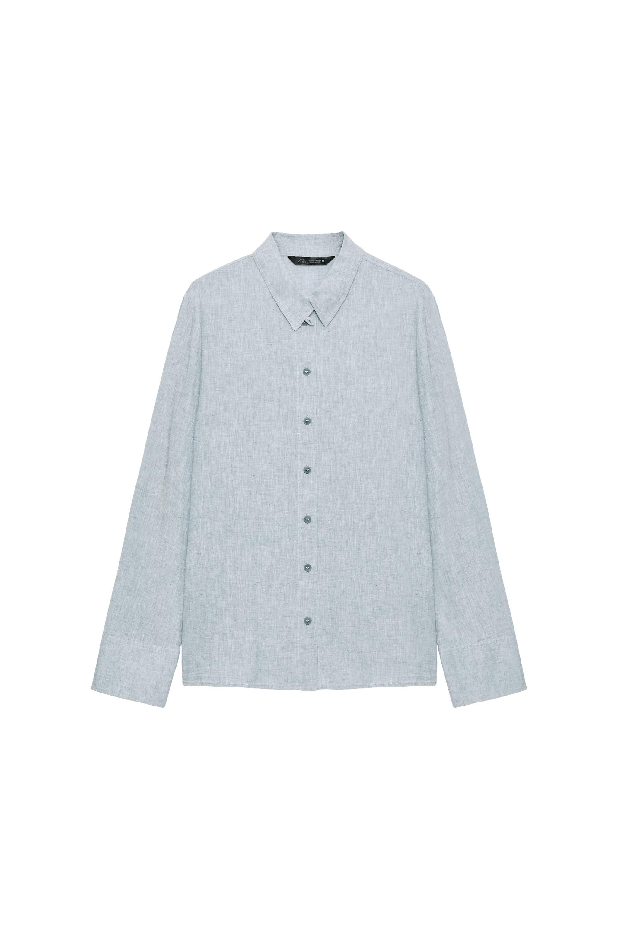 CAMISA CON LINO ZW COLLECTION