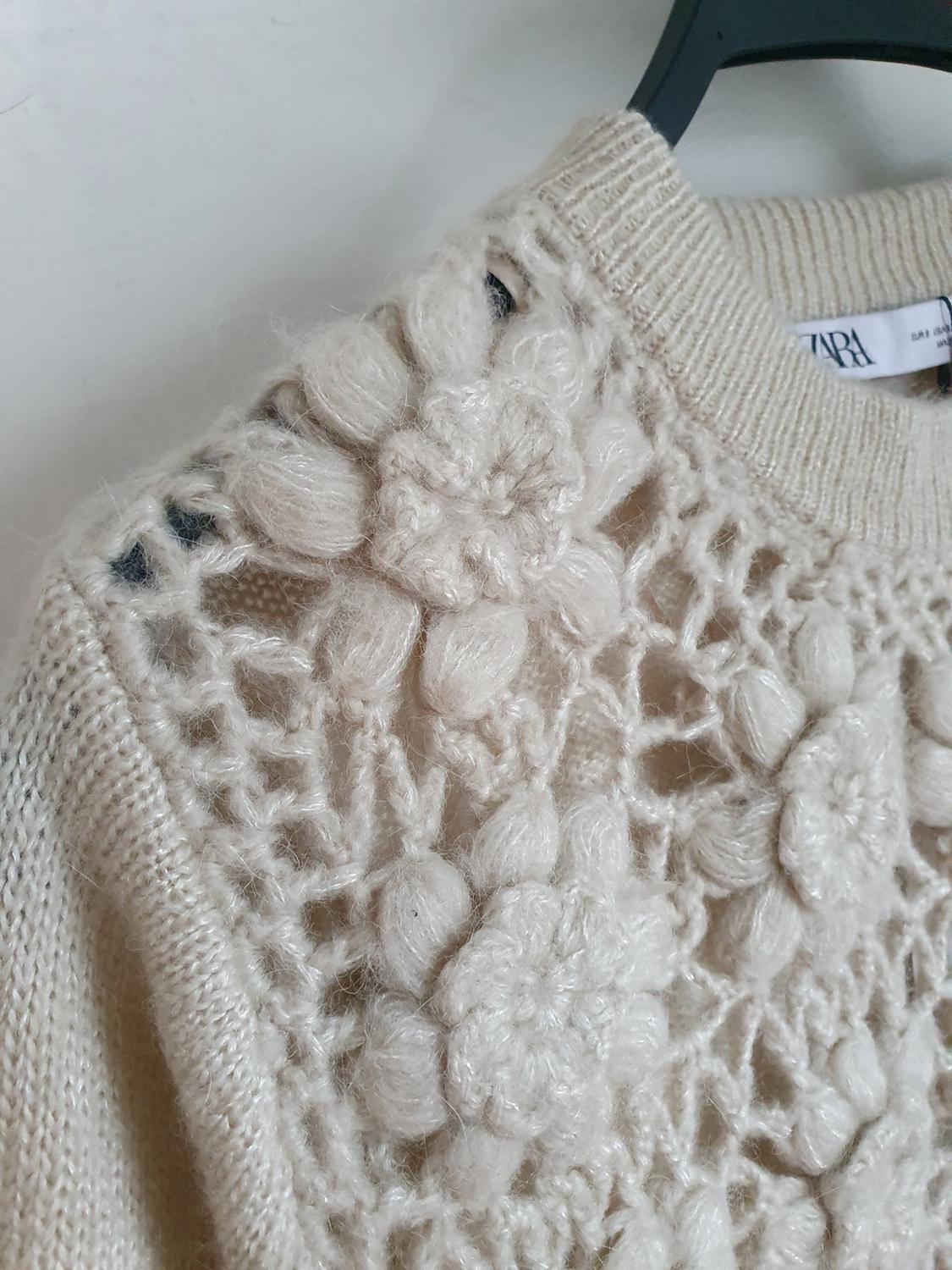 COMBINED CROCHET KNIT SWEATER - Image 4