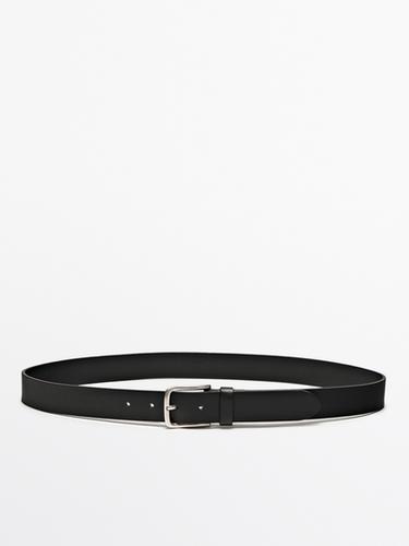 Cinturón piel napa soft - Negro de Zara