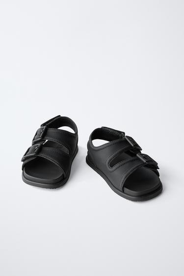 SANDALS WITH BUCKLES - Black by Zara