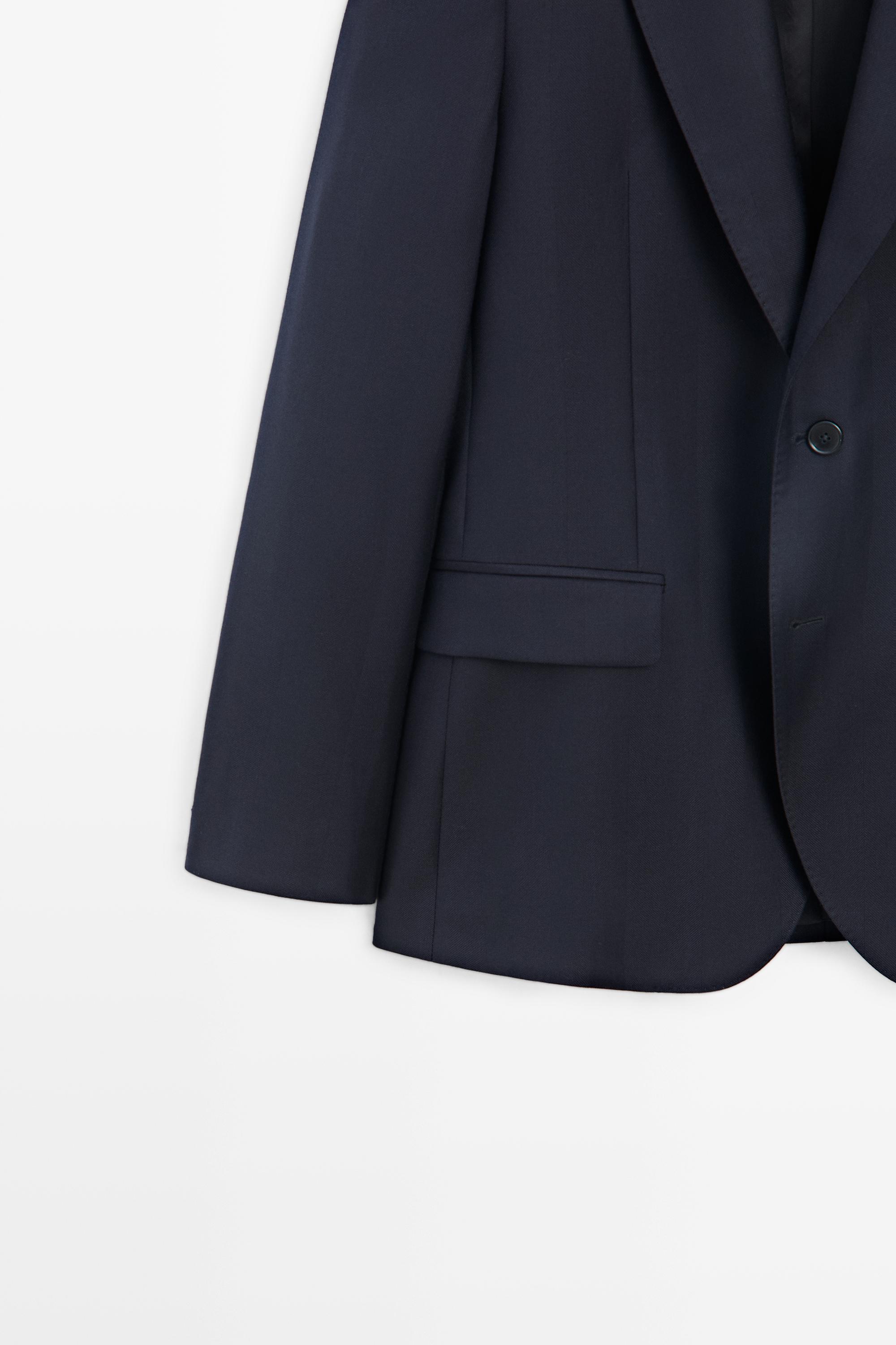 Veste de costume à chevrons