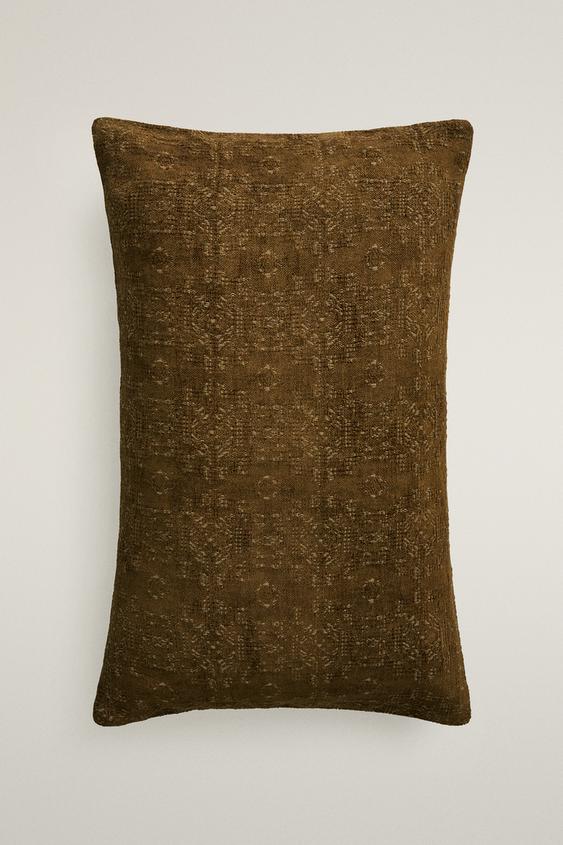 CHENILLE CUSHION COVER - Khaki by Zara - Image 0
