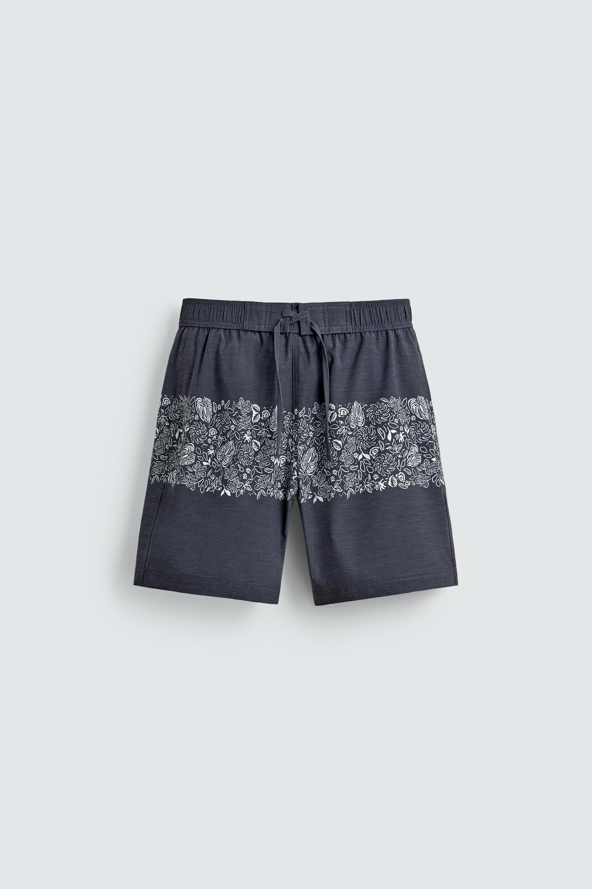 MAILLOT DE BAIN LONG À IMPRIMÉ FLORAL