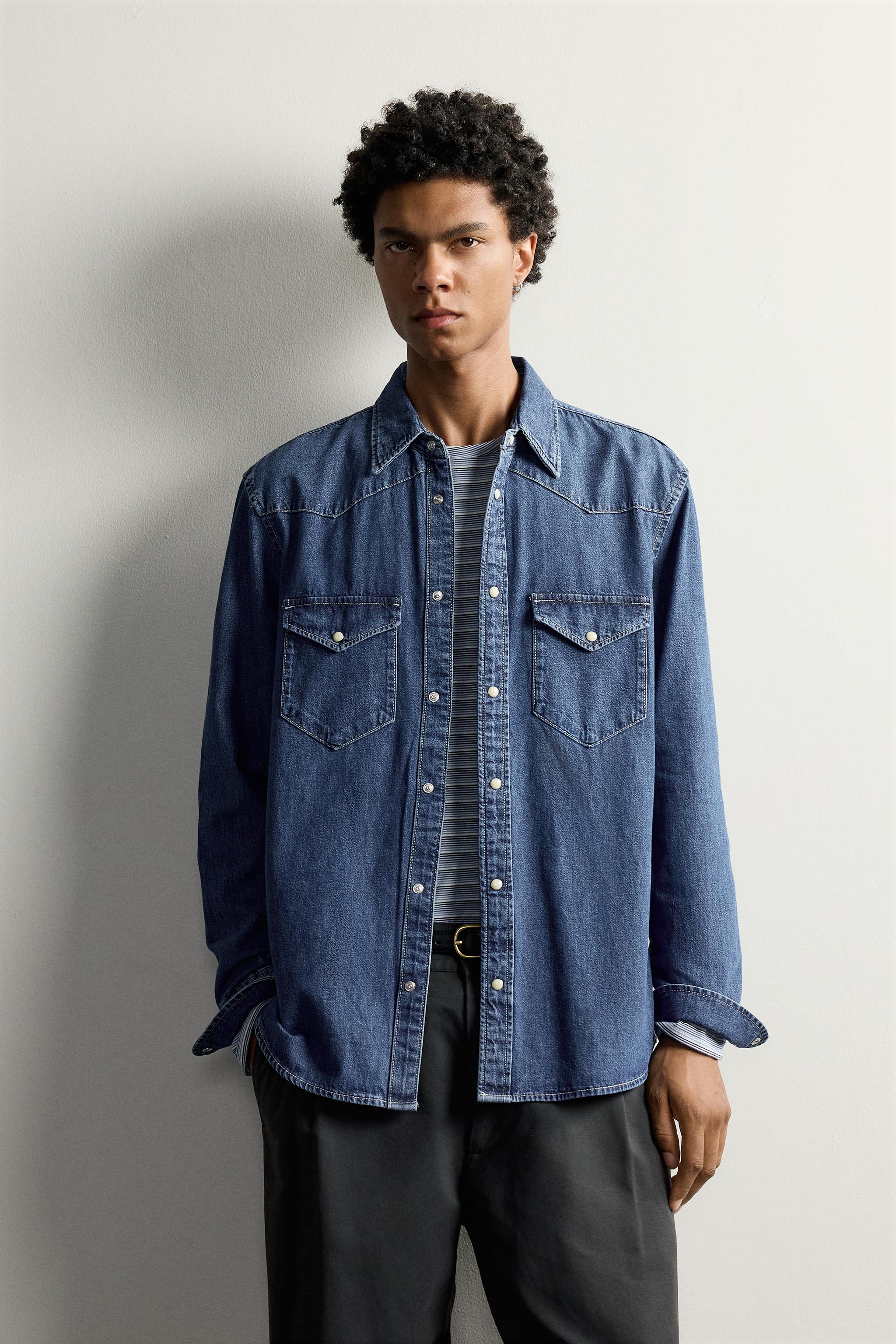 CHEMISE WESTERN DENIM REGULAR FIT
