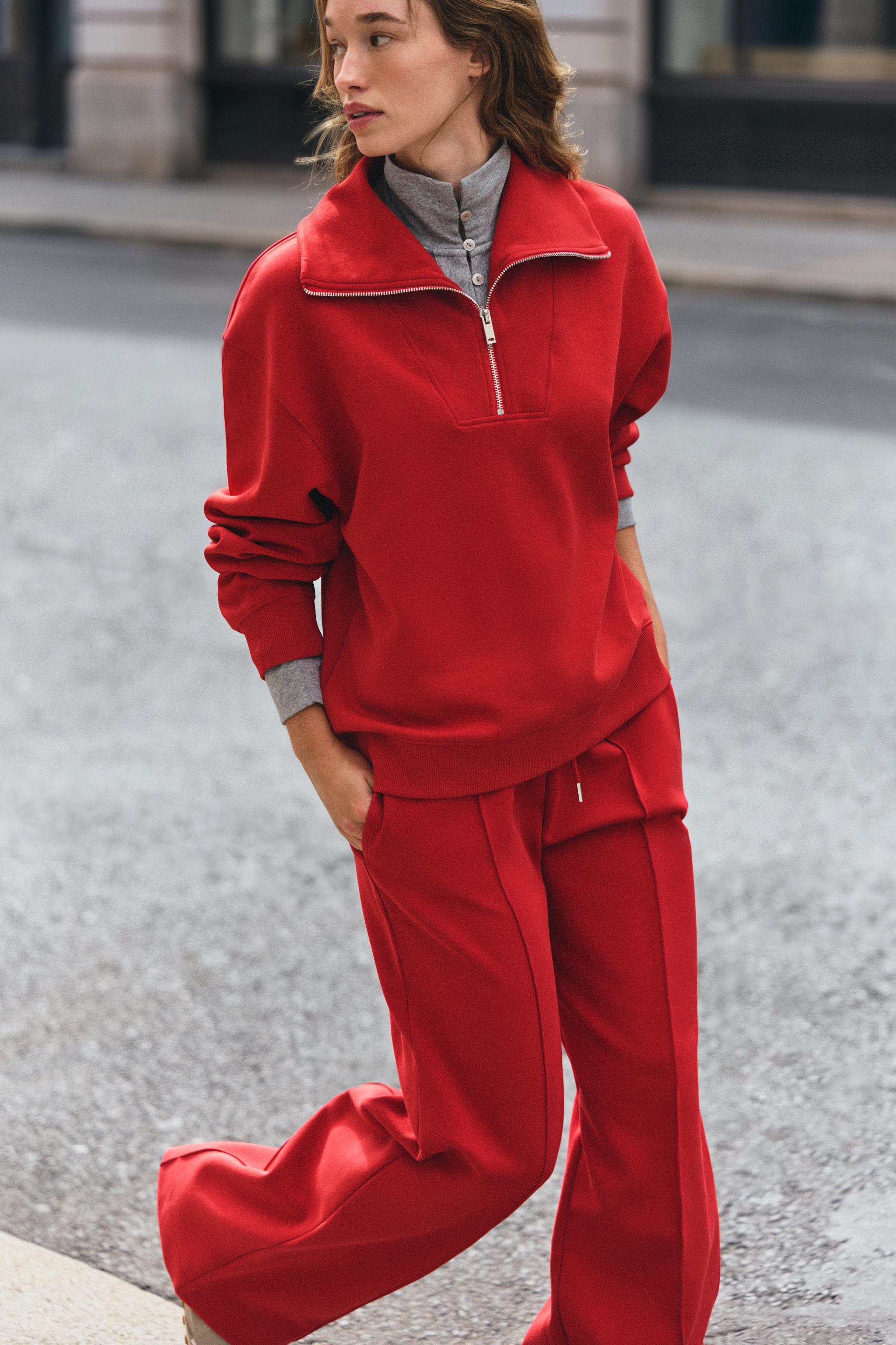 Zara Dikişli İnterlok Pantolon