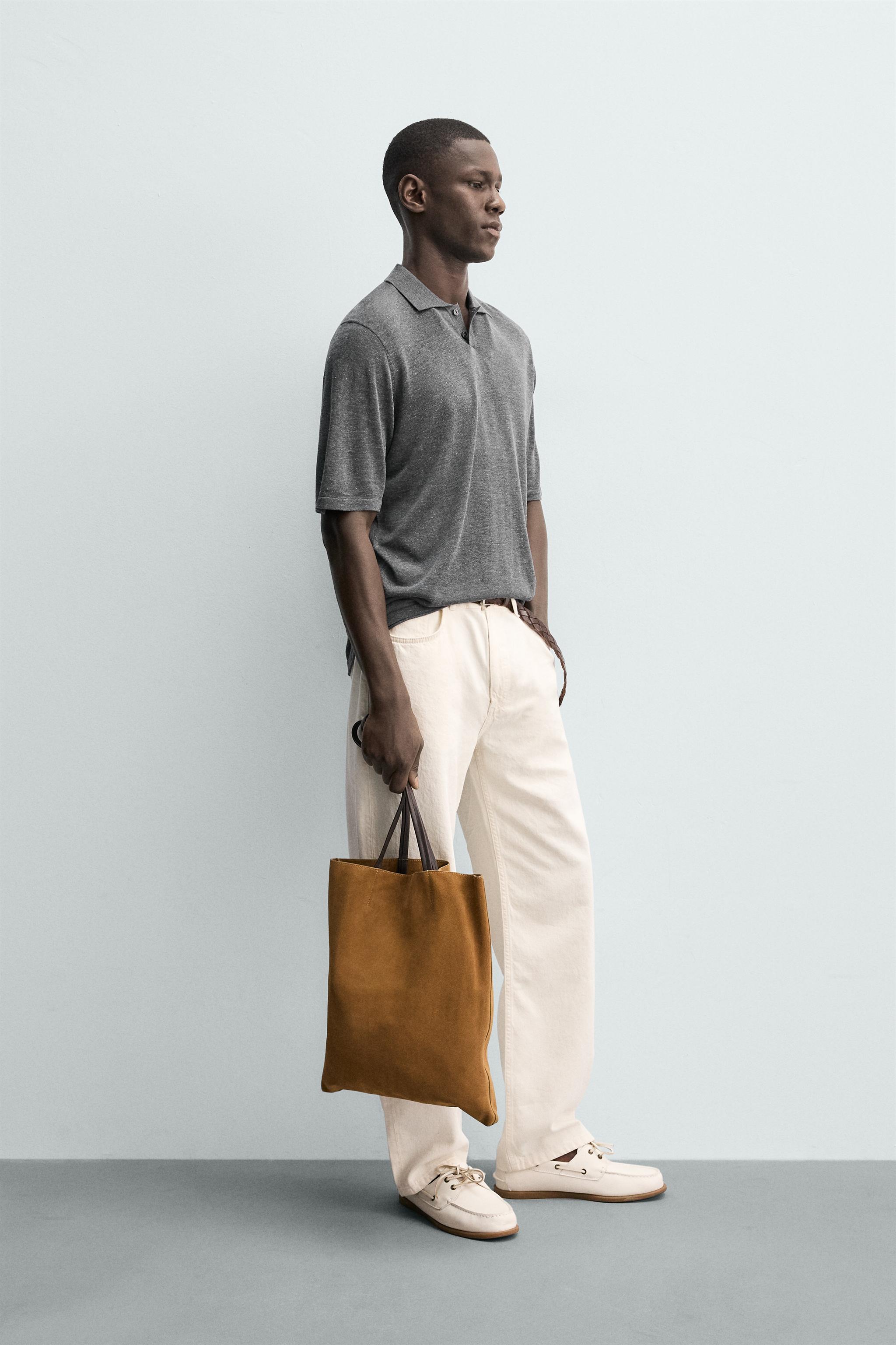 RELAXED FIT KNIT POLO SHIRT
