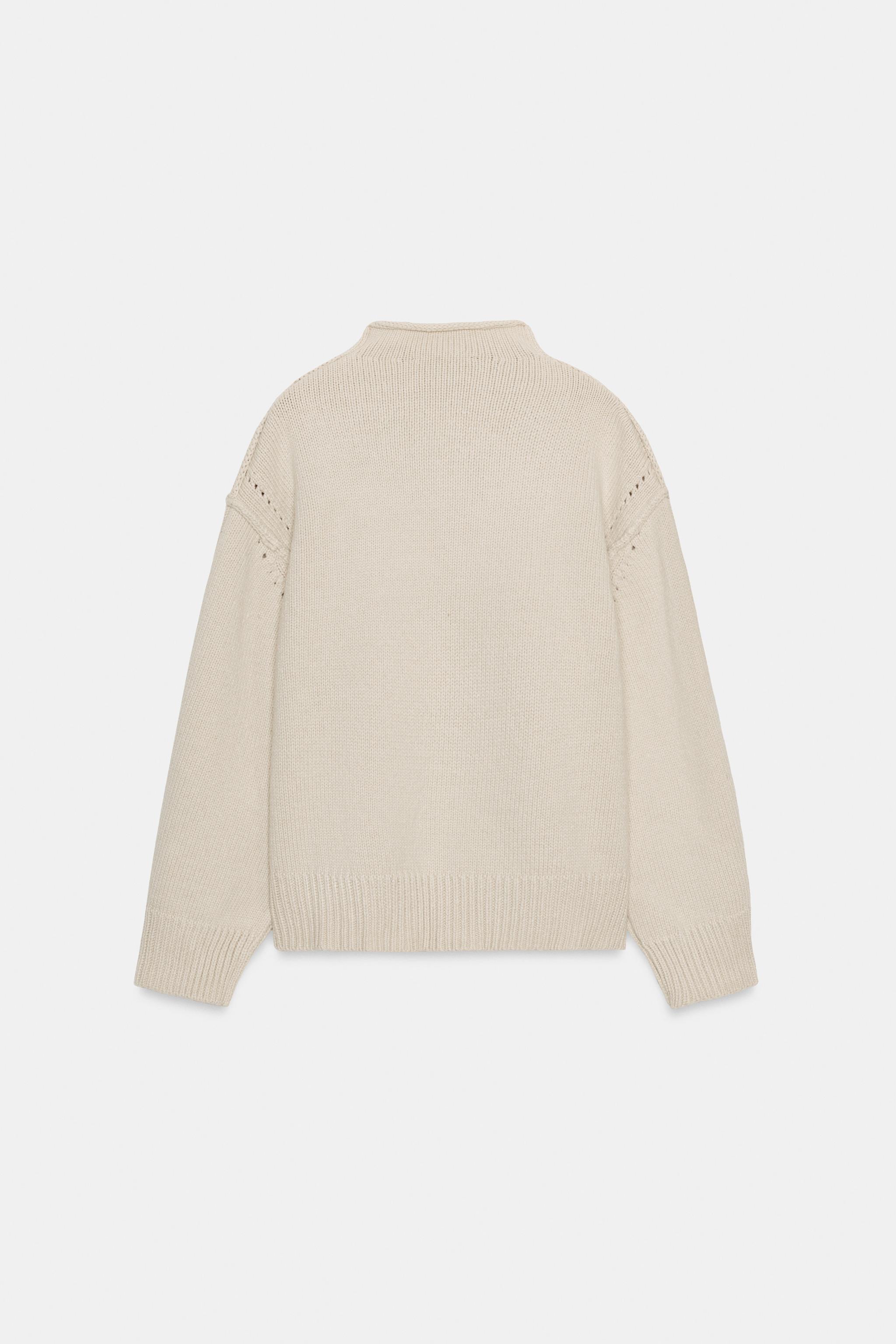 SEAM DETAIL KNIT JUMPER - Stone | ZARA South Africa