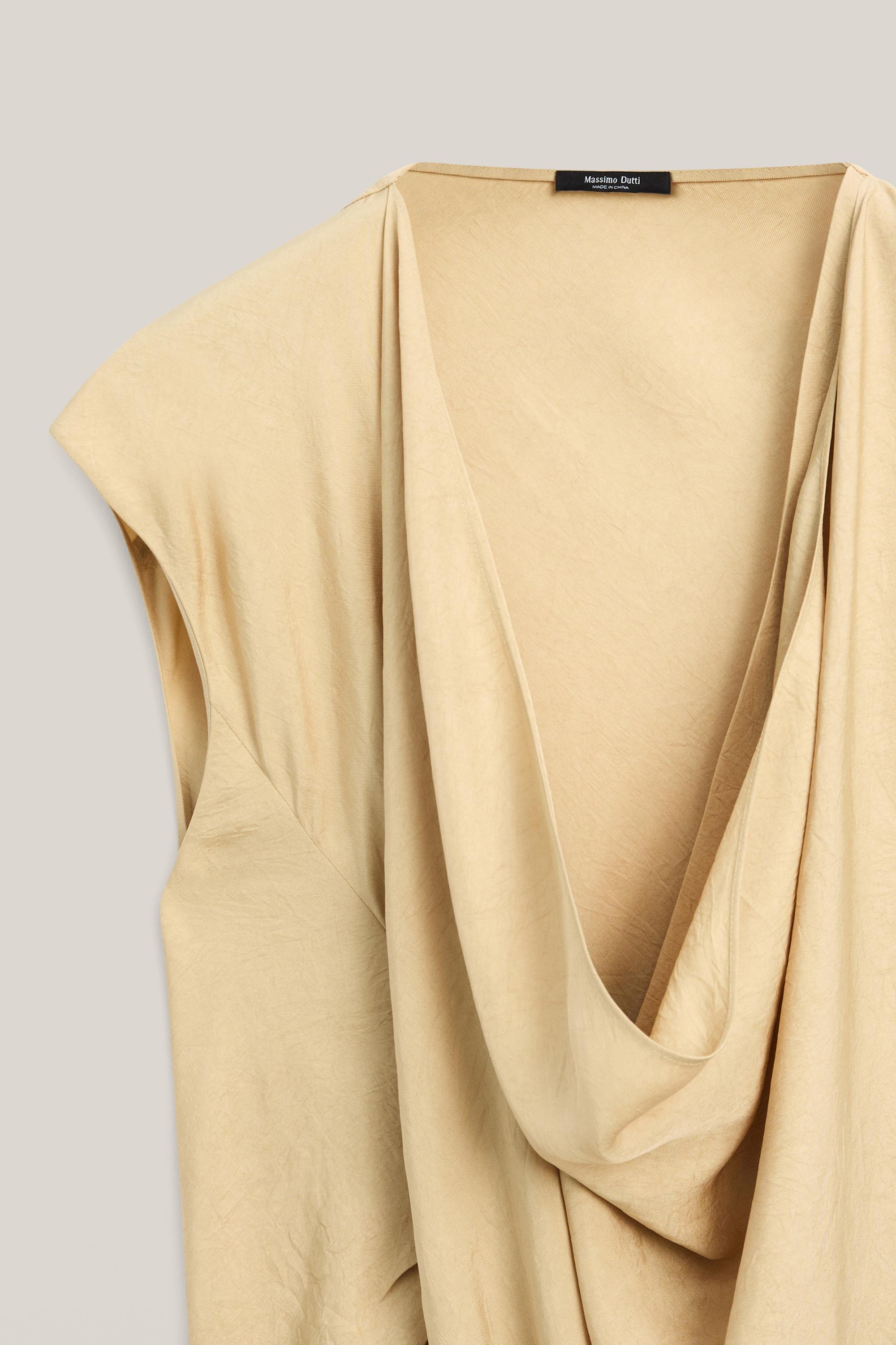Flowing draped midi dress - LIMITED EDITION