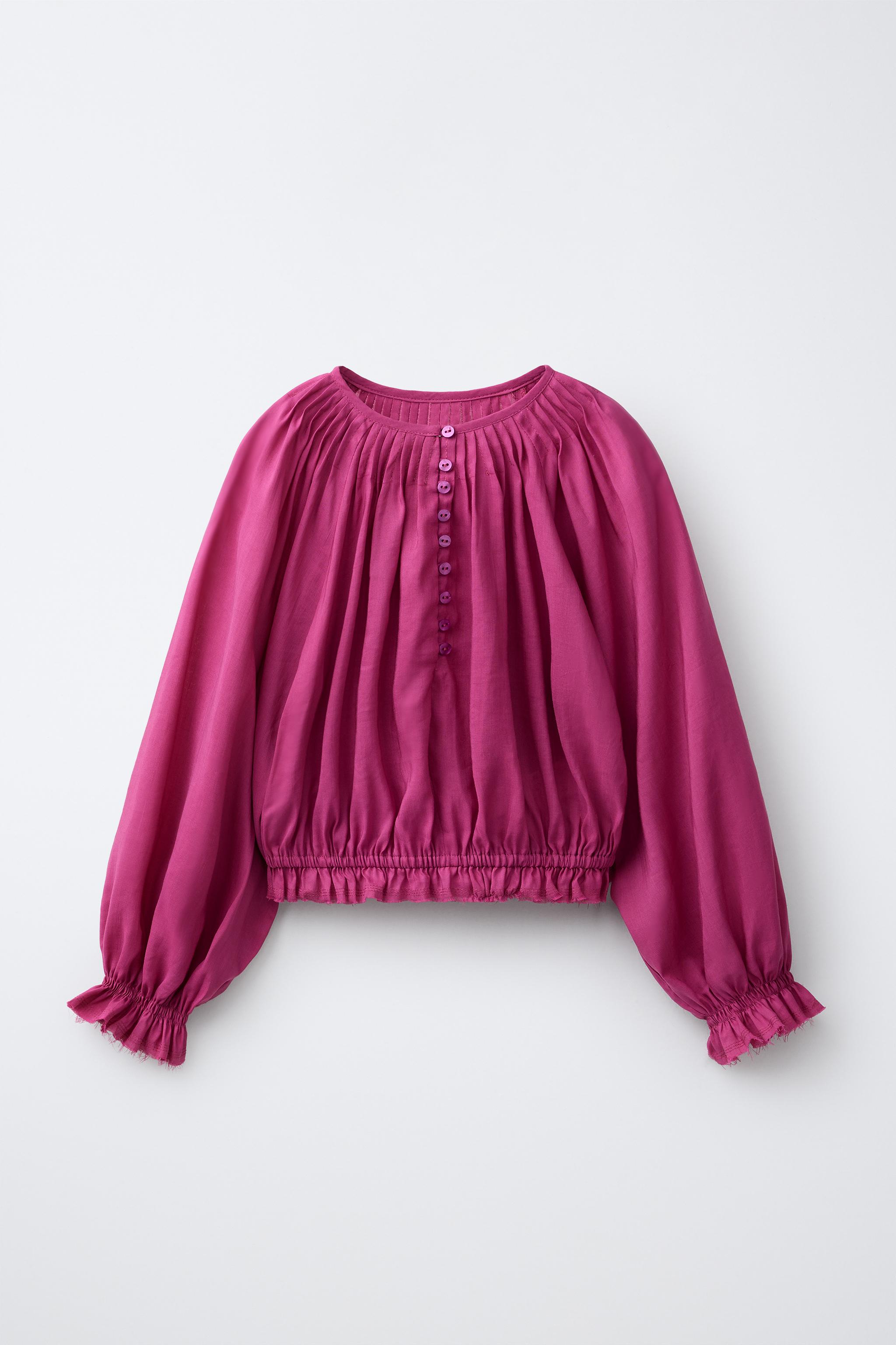 Dolman Sleeve Blouse ピンク Red Snake Print Dolman Sleeve Blouse
