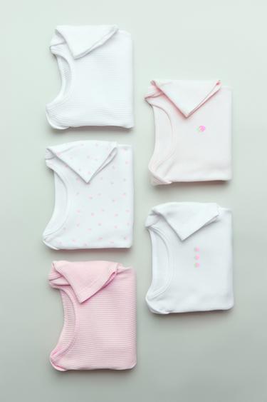 5-PACK OF STRAWBERRY PRINT BODYSUITS - Pink by Zara
