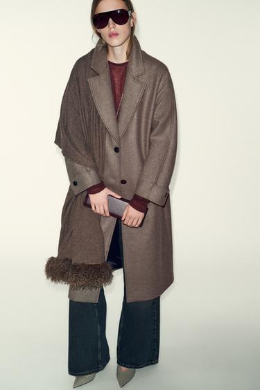 Zara RIGID EXTENDED CLUTCH BAG - Burgundy Red - Image 0