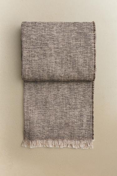 FRINGED THROW - Brown by Zara - Image 4