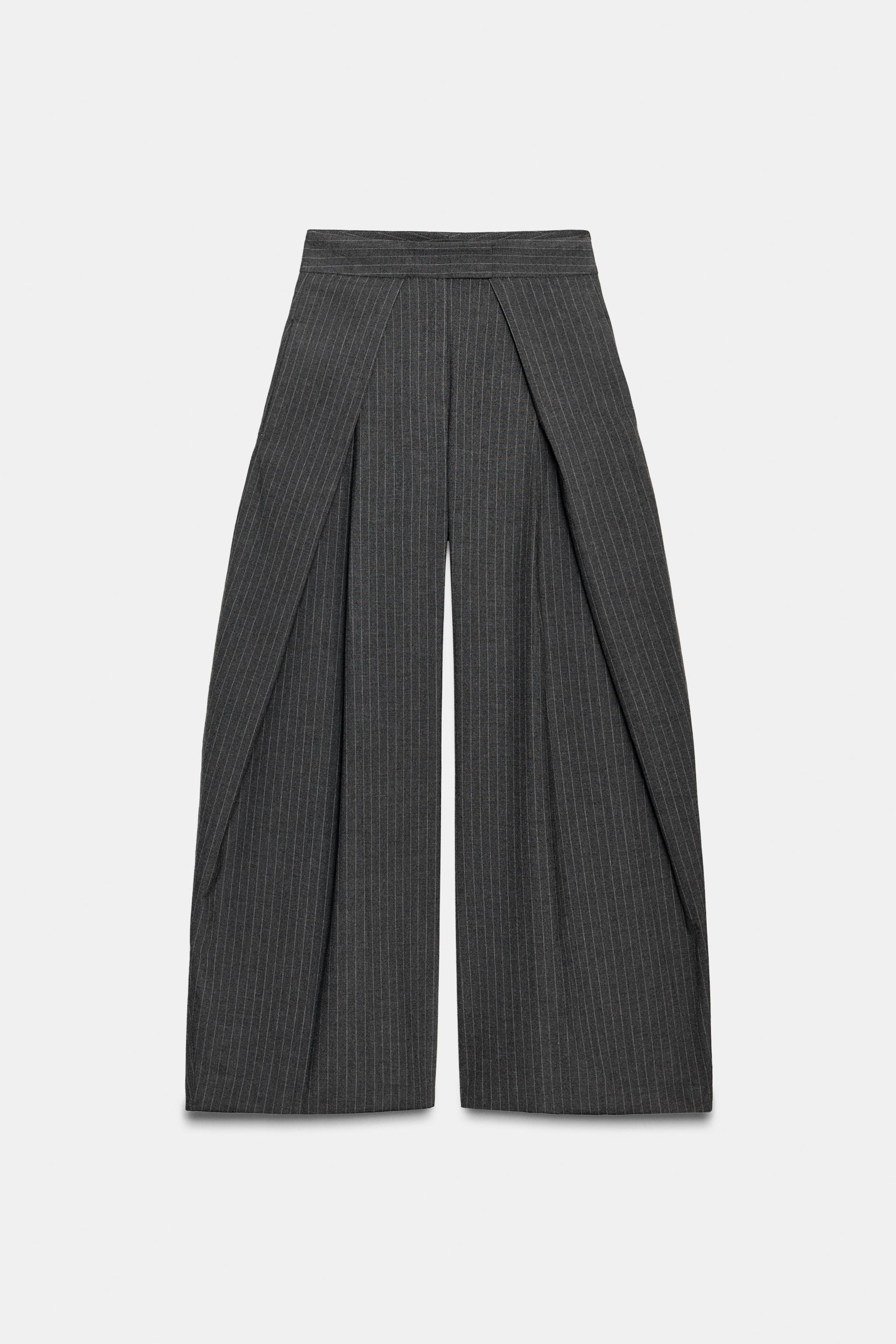 ZW COLLECTION PINSTRIPE PLEATED PANTS