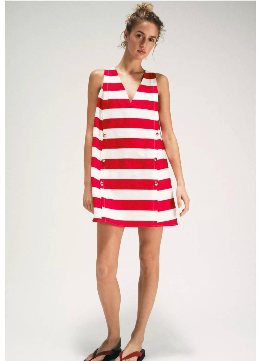STRIPED MINI DRESS - Image 4
