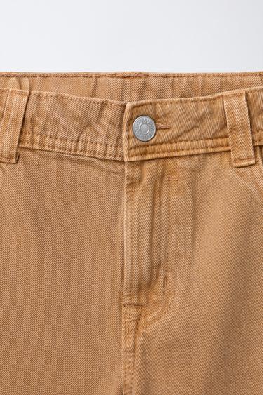 CANVAS STRAIGHT-LEG TROUSERS - Pumpkin by Zara - Image 2