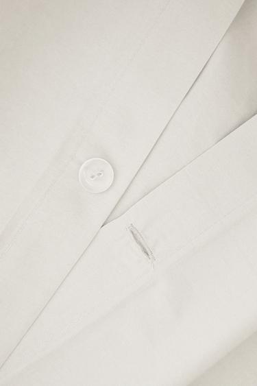 Zara （300 紗支密度）密織棉被套 - 白色