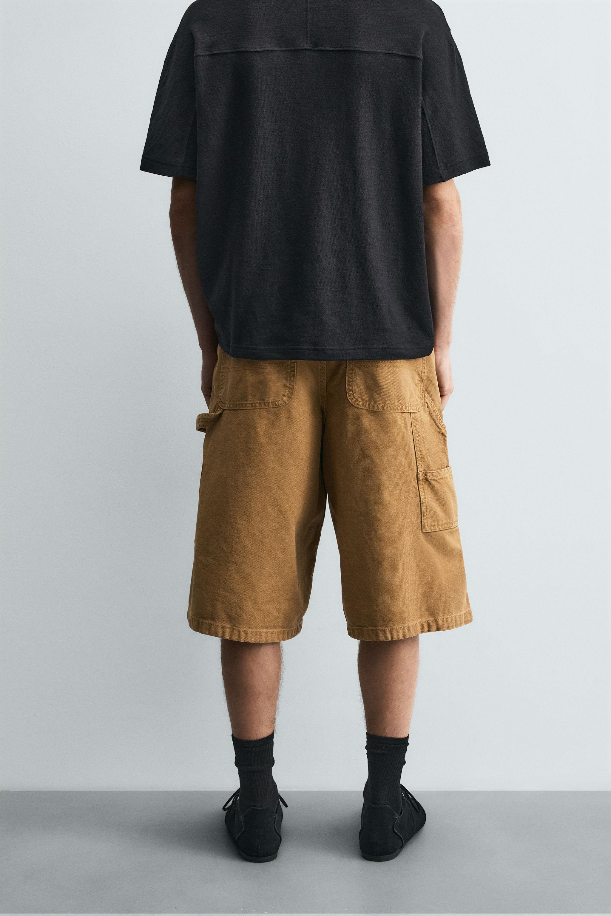 CARPENTER POCKET BERMUDA SHORTS - Brown | ZARA South Africa