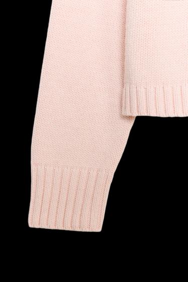 KNIT JUMPER WITH BACK DETAIL - Pink by Zara