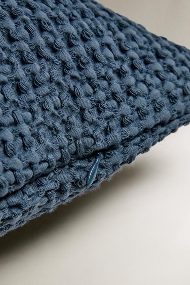 HOUSSE DE COUSSIN WAFFLE - Bleu marine de Zara - Image 3
