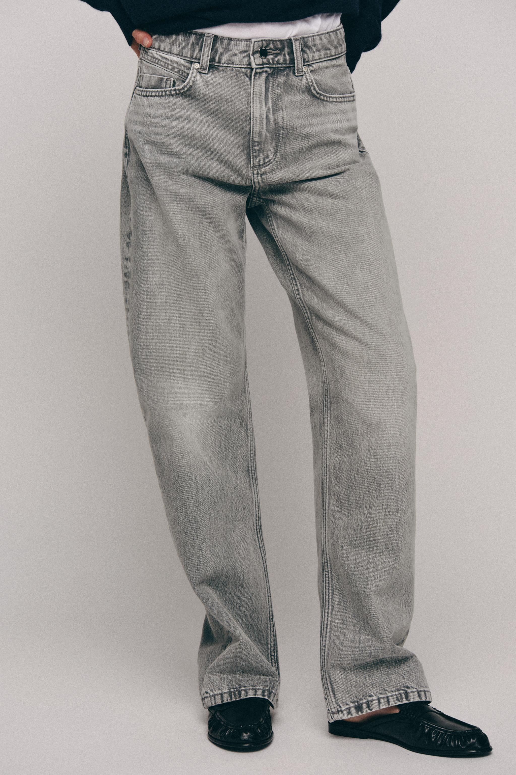 Z1975 HIGH RISE REGULAR LONG LENGTH JEANS — Gray